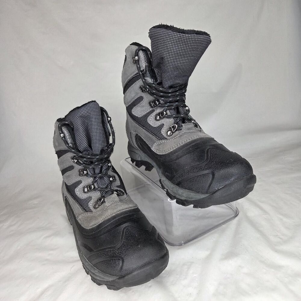 Khombu Men's Ranger 2 Waterproof Snow Boots Grey Hiking Boots Size 11M US
